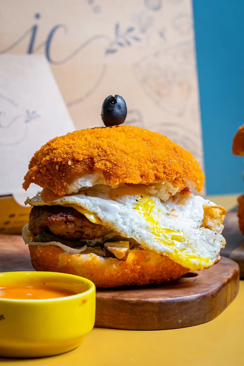 Breakup Jhura Chicken Burger