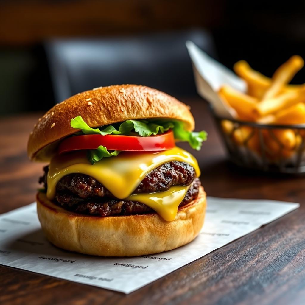 Beef Croissant Burger