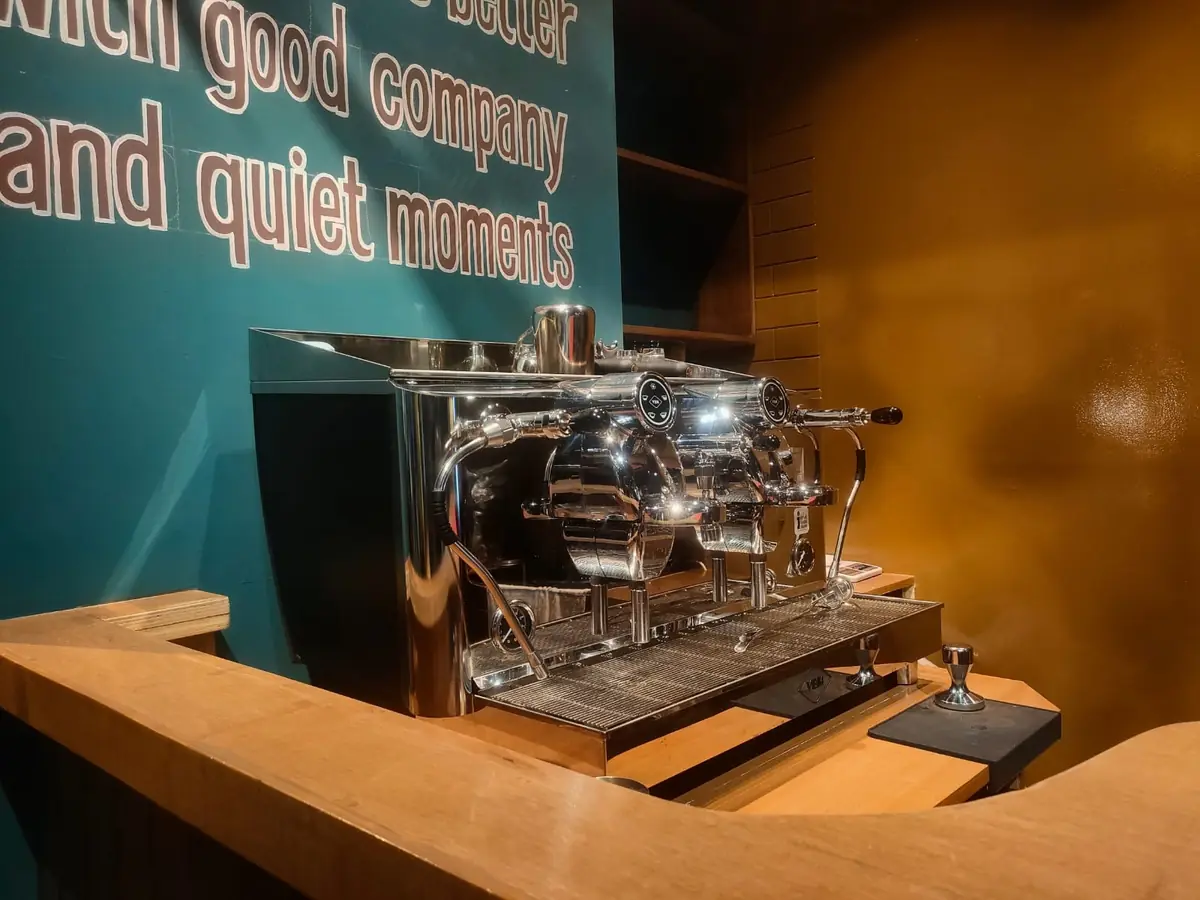 Espresso machine at Jessy's Courtyard coffee bar